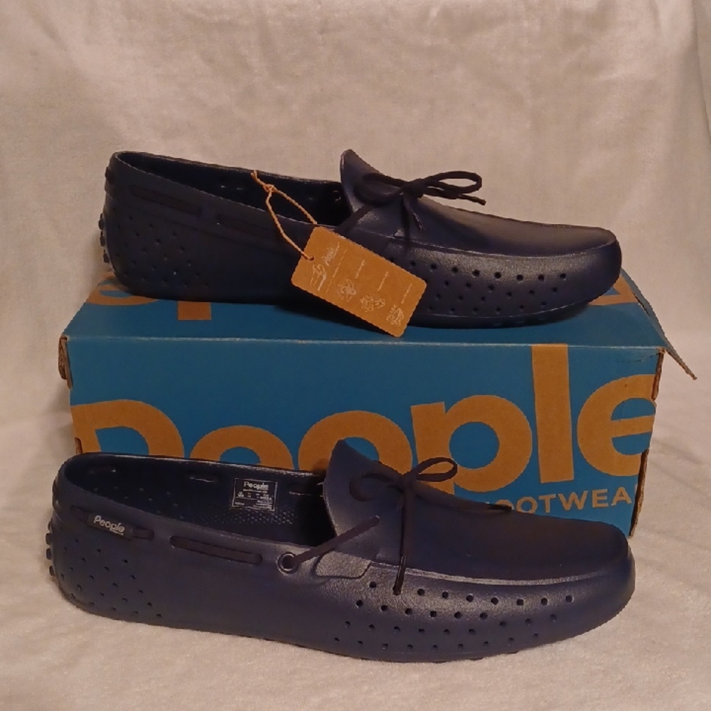 Men's Navy Loafers People Mens Size 12, Vegan